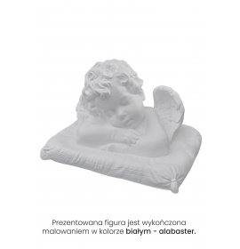 Śpiący Aniołek na poduszce - Figura nagrobna - 25 cm - R 25